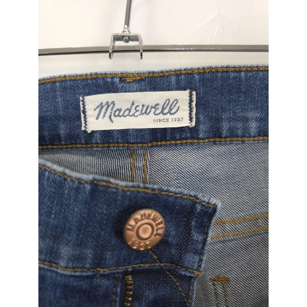 Madewell Skinny Skinny‎ Jeans Women 30 Blue Distressed Stretch Denim Mid Rise